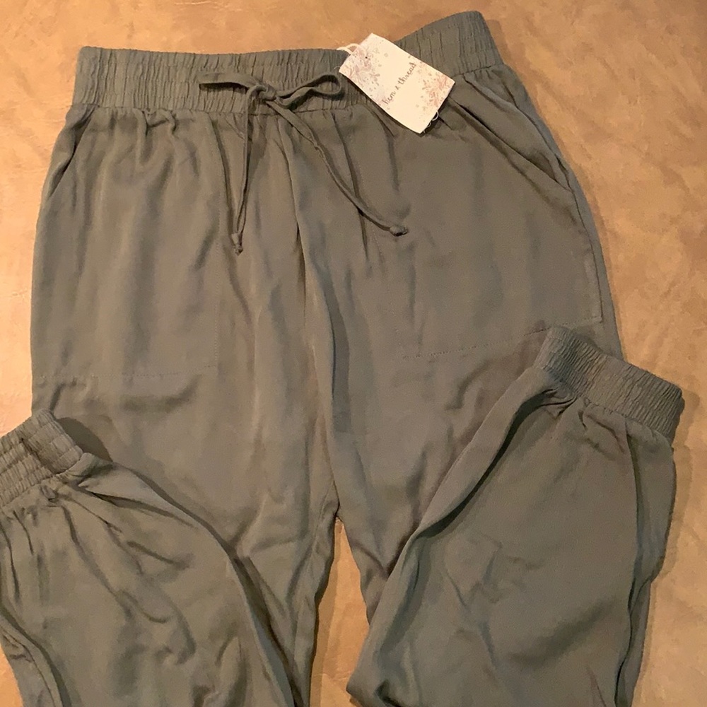 Olive Green light weight joggers
